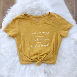 Old Navy yellow shirt